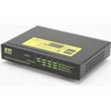 👉 Zwart geel KTI Networks KSD-541-HP Unmanaged Fast Ethernet (10/100) Power over (PoE) Zwart, netwe 8716065296389
