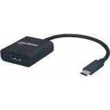 👉 DisplayPort zwart mannen Manhattan 152020 USB-C 3.1 kabeladapter/verloopstukje