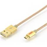 👉 Goud ASSMANN Electronic 31054 1m USB A Micro-USB B USB-kabel 4054007310545