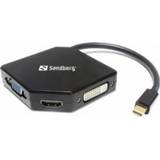 👉 Sandberg Adapter MiniDP>HDMI+DVI+VGA 5705730509124