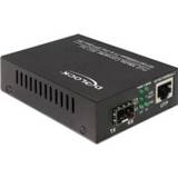 👉 Netwerk media converter zwart DeLOCK 86180 1000Mbit/s 4043619861804