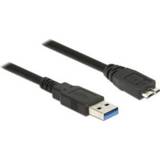 👉 Zwart DeLOCK 85076 5m USB A Micro-USB B USB-kabel 4043619850761