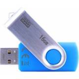 👉 Flash drive blauw zilver Goodram UTS2 16GB USB 2.0 Type-A Blauw, 5908267920770