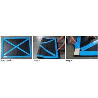 👉 Dubbelzijdige tape rubber voor het bevestigen van matten en tegels