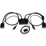 👉 Afstandsbediening StarTech.com 2-poorts USB VGA-kabel KVM-switch met USB-voeding en