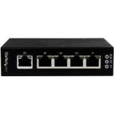 👉 Ethernet switch StarTech.com 5-poorts onbeheerde industriële gigabit op een DIN-rail / wand monteer