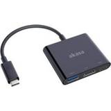 👉 Kabel adapter zwart Akasa AK-CBCA01-15BK 0.15m USB C HDMI video 4710614537026