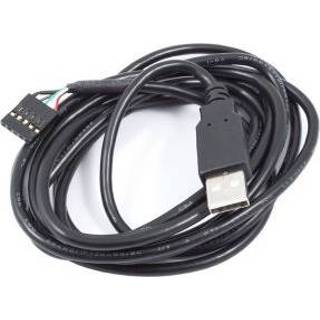 👉 Zwart Aqua Computer 53210 2m USB A IDC USB-kabel 4260073419178