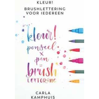 👉 Kleur! Brushlettering voor iedereen 9789043919906