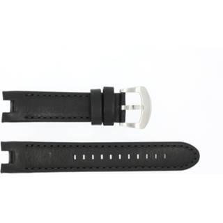 👉 Horlogeband zwart leder leather Buddha to 46mm / BTB.M.D.3H.02 21mm + stiksel 8719217075955