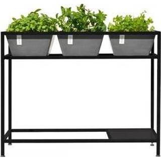 👉 Plantentafel kunststof grijs Ecopots Berlin 5413724304883