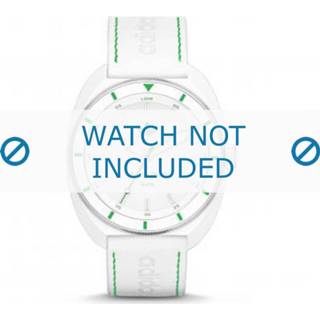 👉 Horlogeband wit groen rubber onbekend Adidas ADH2931 + stiksel 8719217115668