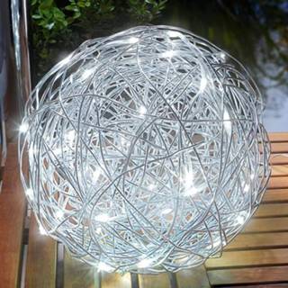 👉 Outdoor decoratielamp LED solar alu draadbal