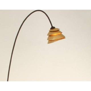 👉 Vloerlamp bruin ijzer Elegante SNAIL 1-lichts bruin-goud