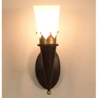 👉 Wandlamp gouden Rustieke CORONA met versiering