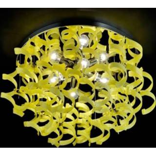 👉 Plafondlamp geel Schitterende YELLOW, diameter 70 cm