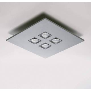 👉 Plafondlamp grijs 4-lichts Polifemo, metallic