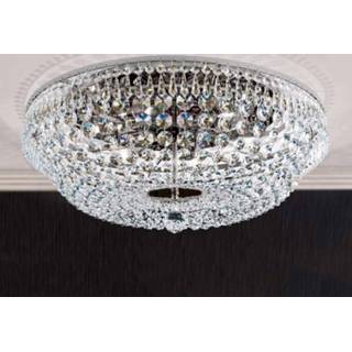 👉 Plafondlamp SHERATA met chroomrand, 55 cm