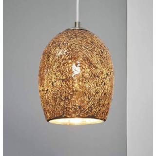 👉 Mozaïek hanglamp chroom Crackle brons