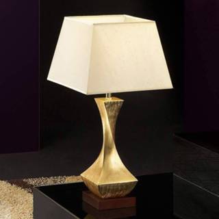 👉 Tafellamp gouden Opvallende Deco met voet