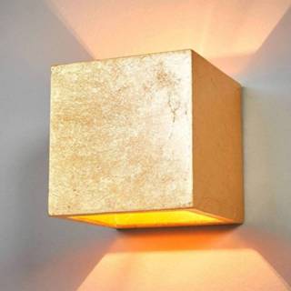 👉 Wandlamp goud Vierkante Yade,