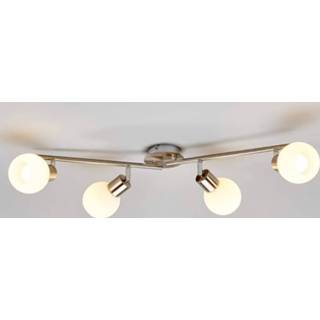 👉 Nikkel 4-lichts LED-plafondlamp Elaina mat