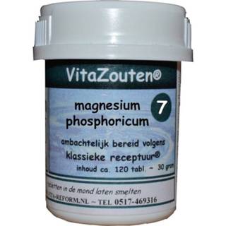 Vita Reform Vitazouten Nr 7 Magnesium Phosphoricum gezondheid Magnesium gezondheid Vita Reform Vitazouten Nr. 7 Phosphoricum 120st 8718885281071