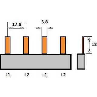 Grijs SEP Verdeelkam 2f pin 4 mod 18mm P02004G00 8718959003844