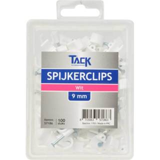 👉 Spijkerclip wit Spijkerclips 9mm 100 stuks 8715063571863