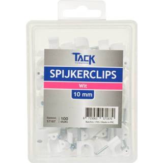 👉 Spijkerclip wit Spijkerclips 10mm 100 stuks 8715063571870