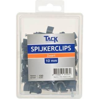 👉 Spijkerclip zwart Spijkerclips 10mm 100 stuks 8715063571979