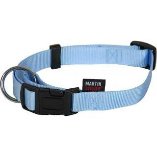 👉 Hals band nylon blauw Martin sellier halsband basic 30-45CM 3116451600168