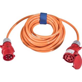 👉 Oranje PUR Verlengkabel 400V 16A 25 meter 5-polig 5x2.5mm²