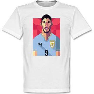 👉 Shirt wit unisex Verenigde Staten t-shirts volwassen uruguay Playmaker Suarez Football T-Shirt