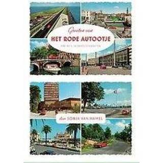 👉 Ansichtkaart rode Groeten van het autootje. een reis in ansichtkaarten, Hamel, Sonja, Paperback 9789463360357
