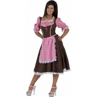 👉 Vrouwen Carnavalskostuum Klassieke Tirolerjurk Rosa