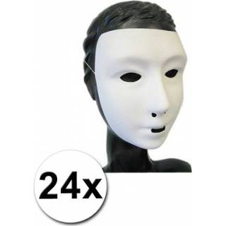 👉 Wit 24x masker om zelf te beschilderen