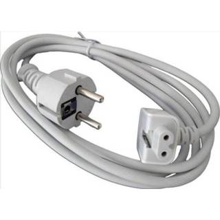 Apple netkabel voor lichtnetadapters EU wit Stroomkabel wit Apple netkabel voor lichtnetadapters EU 4250534323038