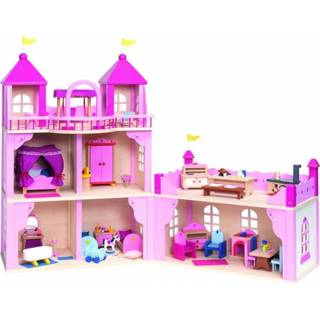 👉 Poppenhuis roze active Speel zonder meubels