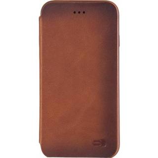 👉 Leather Senza Desire Skinny Booklet Apple iPhone 6/6S Burned Cognac - 8718256824654
