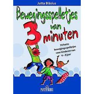 👉 Kinderen Bewegingsspelletjes van 3 minuten. 74 korte voor 4-8 jaar, Jutta Blasius, Paperback 9789088400933