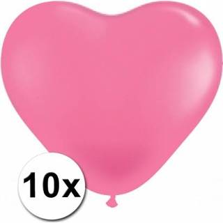 👉 Zak met 15 roze hart ballonnen 15 cm