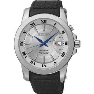Seiko herenhorloge 'Premier' Perpetual Calendar staal grijs mannen vouwsluiting met drukker rond goud-zilverkleurig romeins quartz saffier glas zilverkleurig schroefdeksel polshorloge active premier SESNQ143P1 SNQ143P1 Staal grijs mannen vouwsluiting met drukker rond goud-zilverkleurig romeins quartz saffier glas zilverkleurig schroefdeksel polshorloge active premier Seiko Herenhorloge 'Premier' Perpetual Calendar SNQ143P1 4954628179722