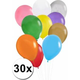 👉 Ballon colored active Verjaardag ballonnen gekleurd 30x