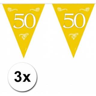 👉 3x Gouden vlaggenlijn 50e jubileum