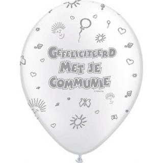 👉 Ballon active witte ballonnen Communiefeestje