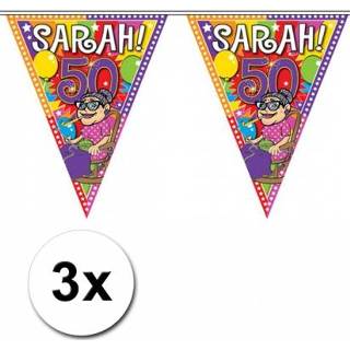 👉 Sarah vlaggenlijn plastic small active 3x van 10 meter