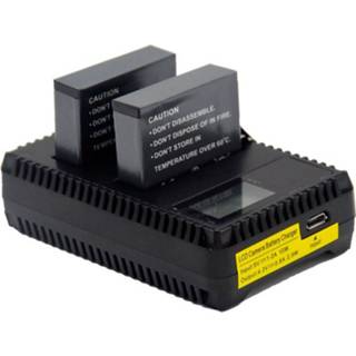 👉 Batterij oplader zwart GoPro Hero4 LCD Dubbele - 5712579708106