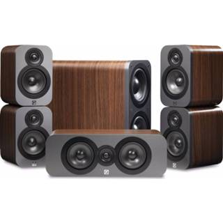 👉 Large Q Acoustics: Q3000 Cinema Pack 5.1 - Walnoot