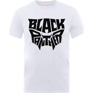 👉 Embleem XXL t-shirts Black Panther wit zwart T-shirt -
